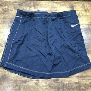 Nike Womens Sportswear Swoosh High-Rise Woven Skirt DM6199-010 Black Size Medium